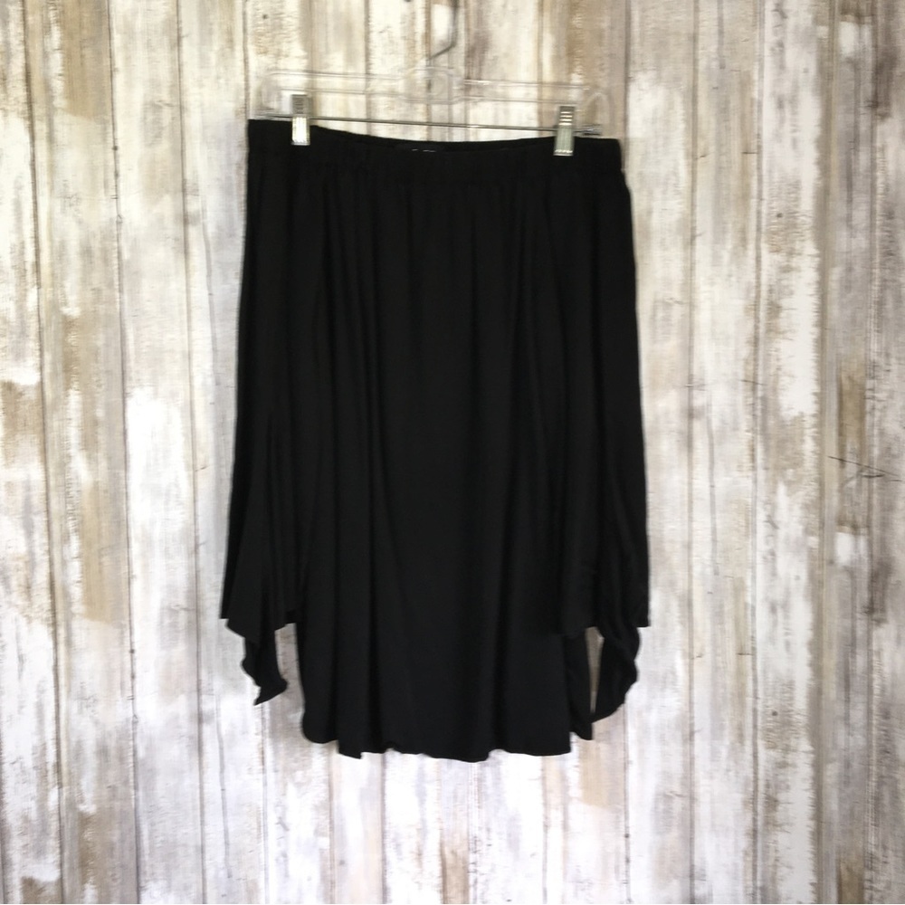 Do+Be Black Off The Shoulder Wide Sleeve Bouse